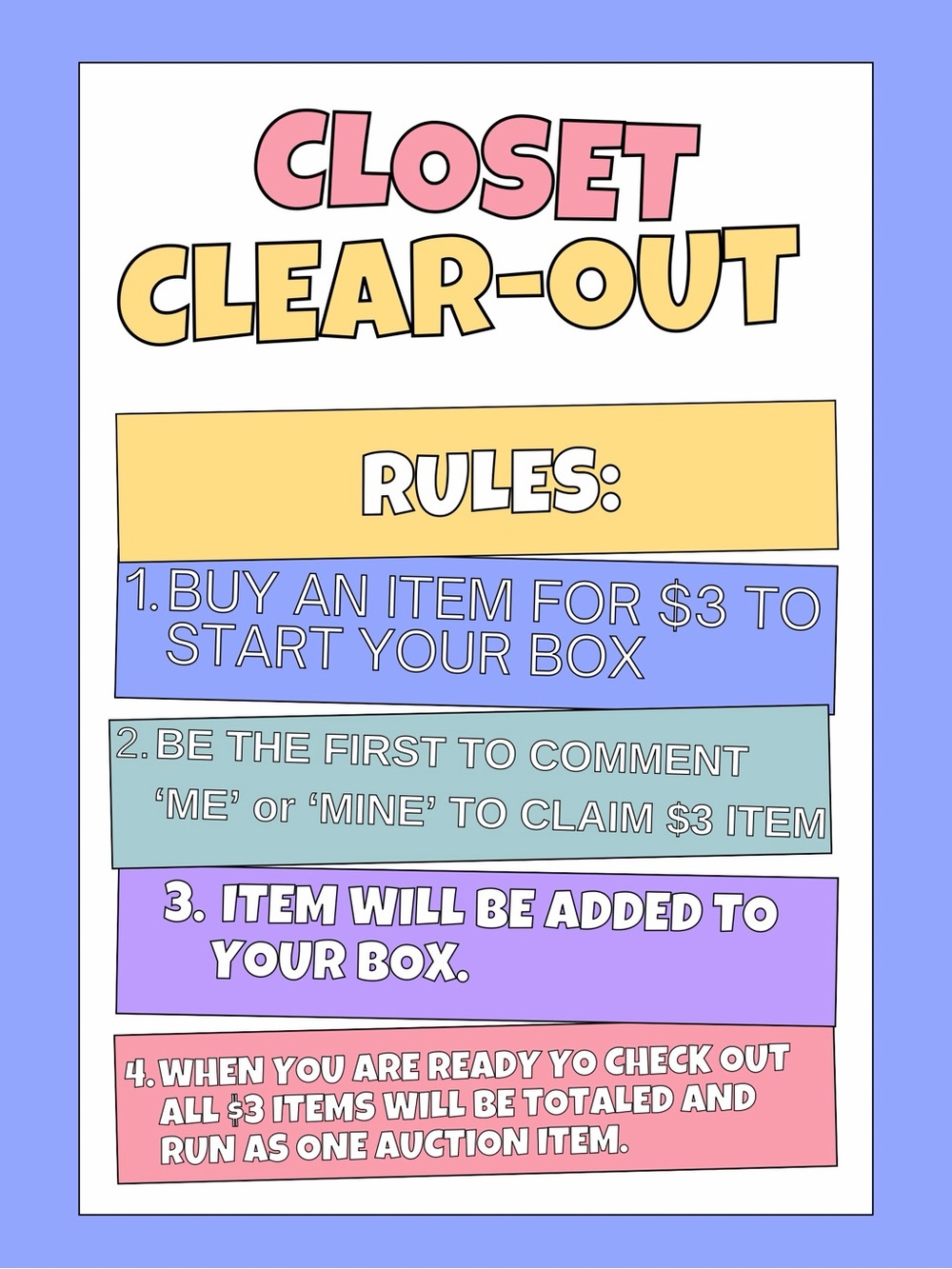 Closet Clear-Out Rules